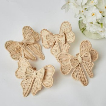 Rattan Napkin Bows from Mrs Alice