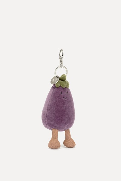 Vivacious Vegetable Aubergine Bag Charm