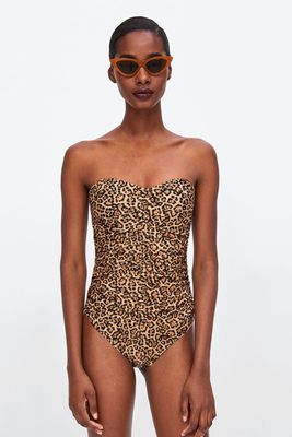 Leopard Print Swimsuit from Zara