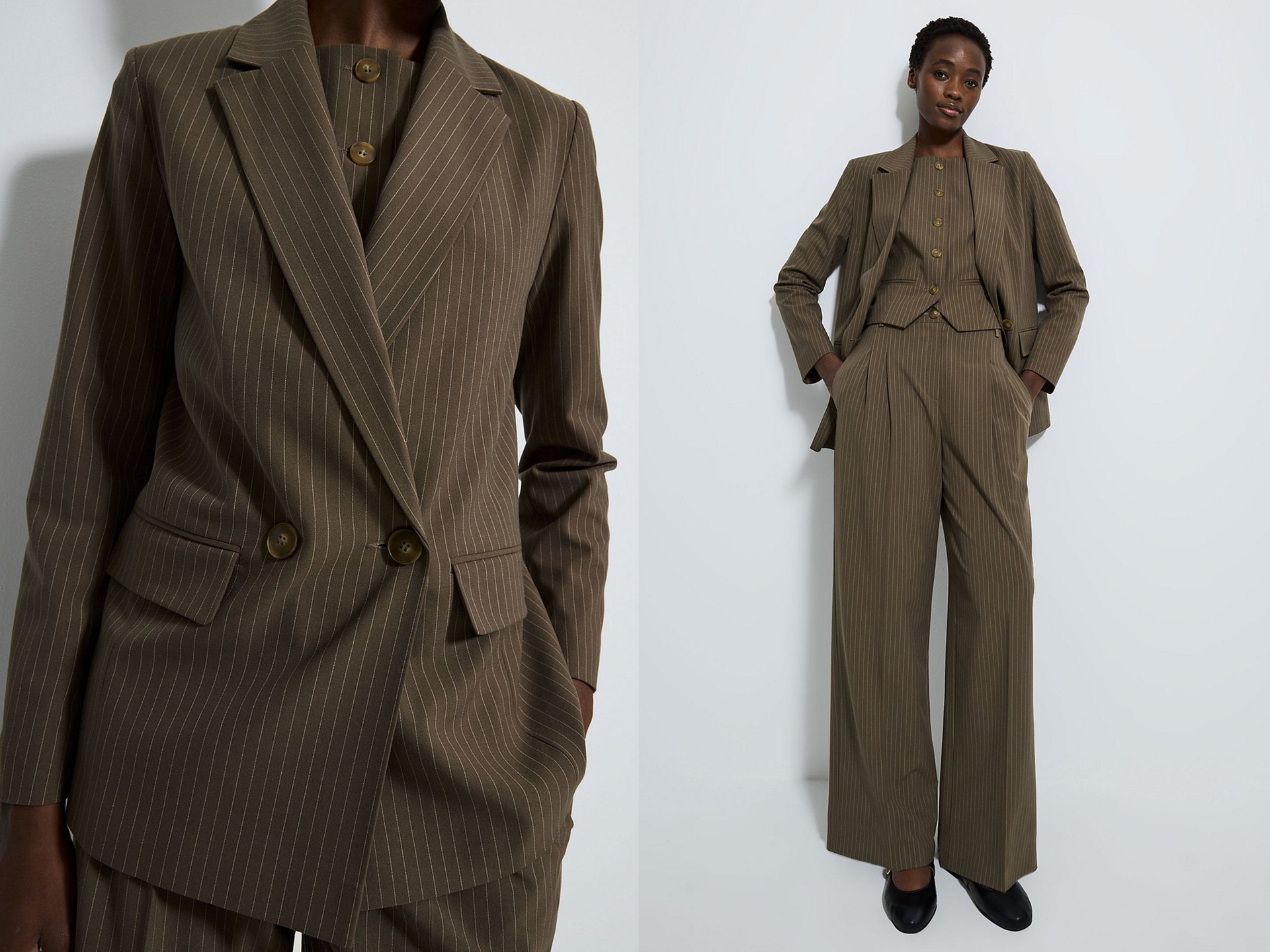 Pinstripe Tailored Blazer from GEORGE ASDA