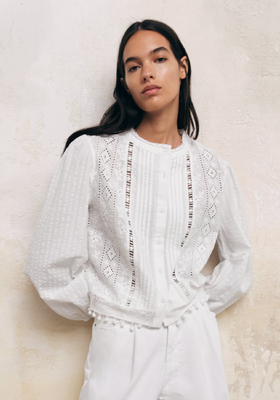 Embroidered Blouse from Zara