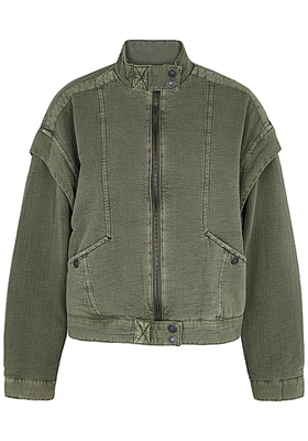 Florence Army Green Cotton Jacket from Free People