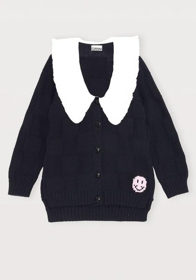 Ruffle Collar Knit Cardigan from Frankie Shop