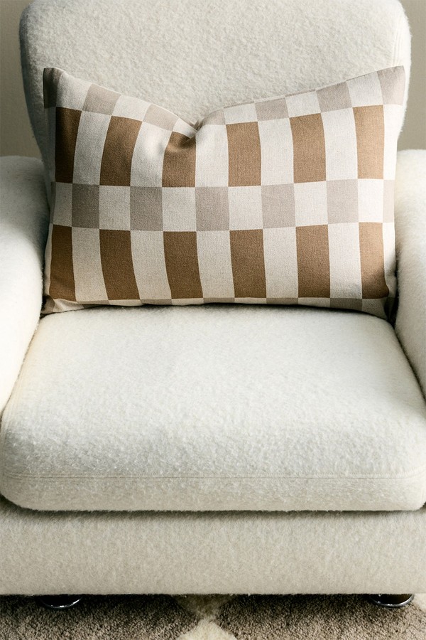 Linen-Blend Cushion Cover
