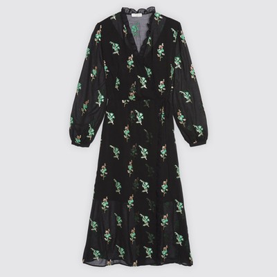 Long Wrap Dress from Sandro