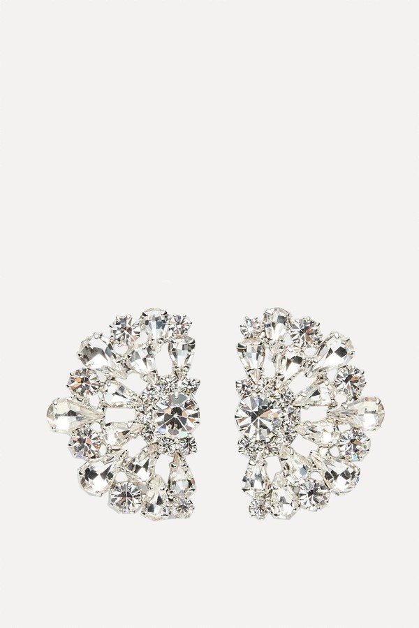 Crystal Rosette Stud Earrings from Magda Butrym