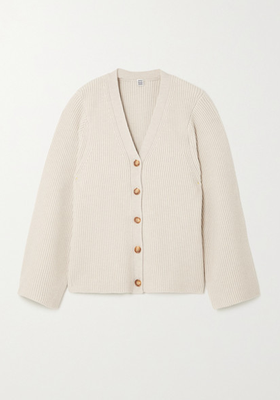 Ribbed Wool-Blend Cardigan from Totême