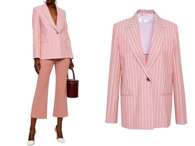 Striped Cotton-Twill Blazer from Victoria Beckham