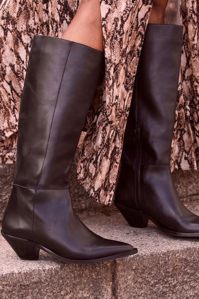 Leather Cowboy Boots