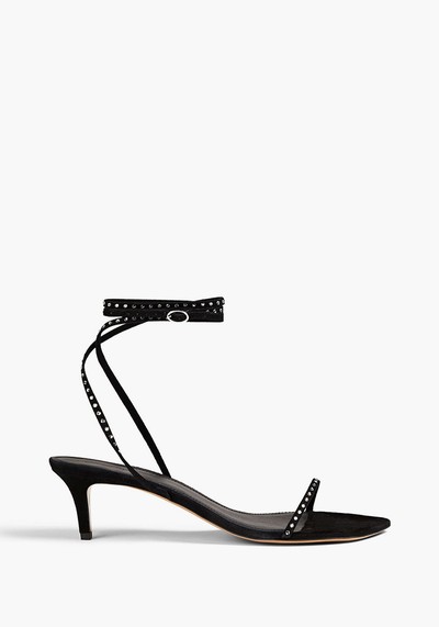 Strassy Crystal Embellished Suede Sandals from Isabel Marant