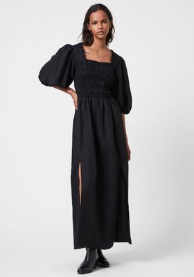 Livi Cotton-Linen Midi Dress from AllSaints