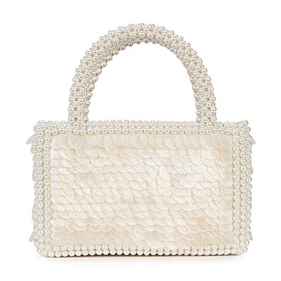 Pax Faux Shell Beaded Top Handle Bag from Shrimps