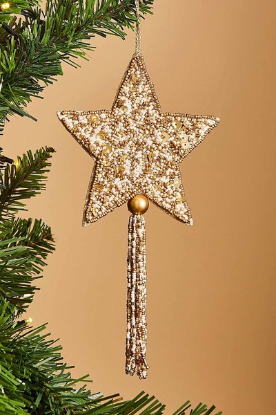 Beaded Star Hanging Decoration