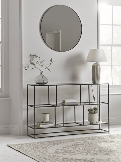 Textured Topped Metal & Burnished Silver Sideboard, £194.99