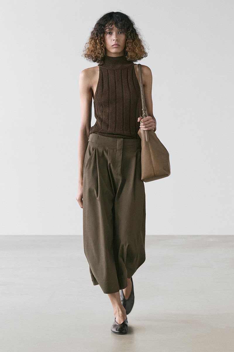 Midi Skirt With Box Pleats