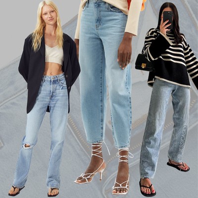 Korean Jeans Women Mid Waist Straight Denim Women's Pants 2021 Summer  Autumn Fashion Single Breasted Woman Vintage Trousers