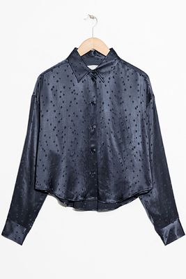 Boyfriend Fit Jacquard Shirt from & Other Stories