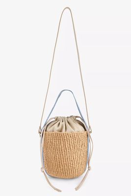 Woody Small Straw Basket Bag from Chloé