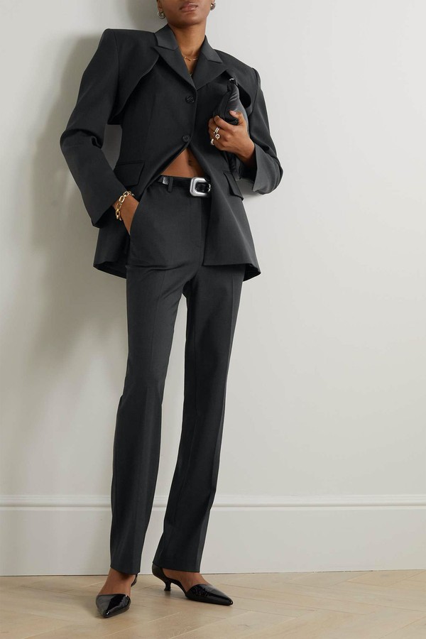 Woven Slim-Leg Pants from LVIR