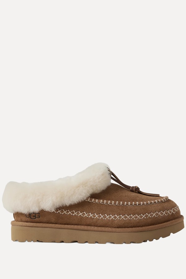 Tasman Alpine Embroidered Shearling Slippers from Ugg