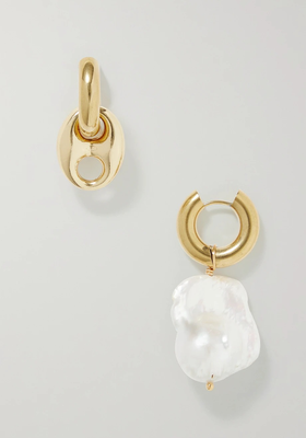 Gold-Plated Pearl Earrings from Timeless Pearly
