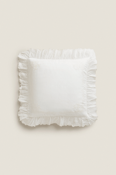 Ruffle Organza Cushion Cover from Zara