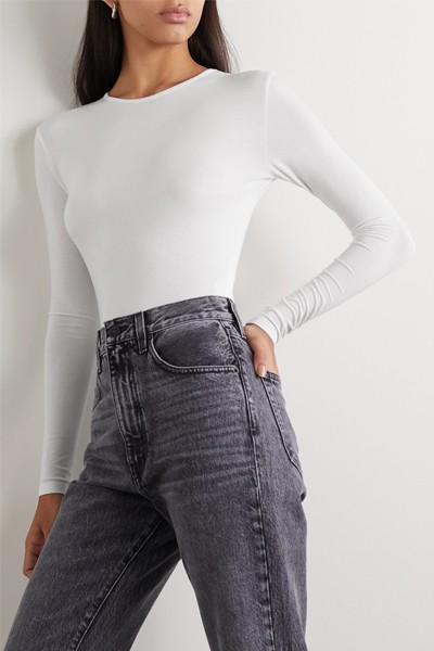 + NET SUSTAIN Stretch-Tencel Bodysuit from Ninety Percent