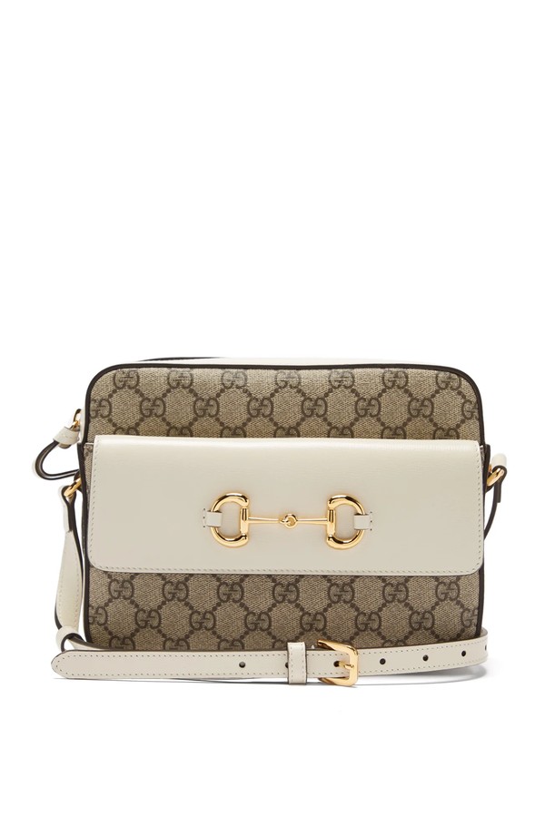 1955 Horsebit Small Canvas Cross-Body Bag from Gucci