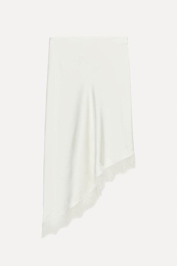 Satin Lace Skirt