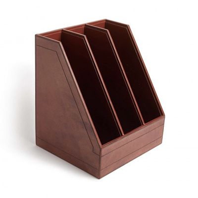 Meard Leather File Holder from Soho Home