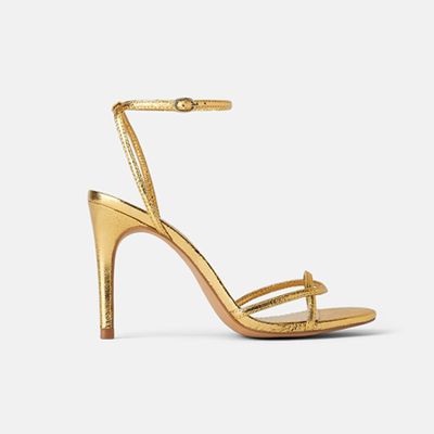 High Heeled Sandals With Thin Straps from Zara