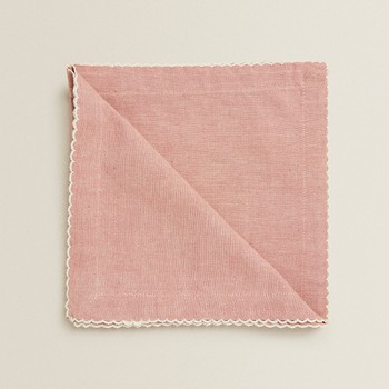 Napkins With Scalloped Edge  from Zara