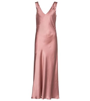 Bordeaux Silk Satin Slip Dress, £379 | Asceno