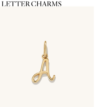 Cursive Letter Charm, £88