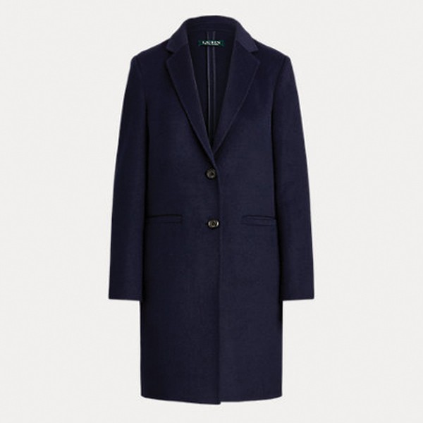 Two-Button Wool-Blend Coat