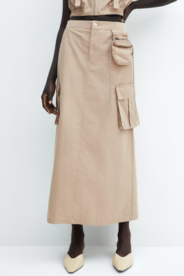 Long Cargo Skirt With Pocket from Mango