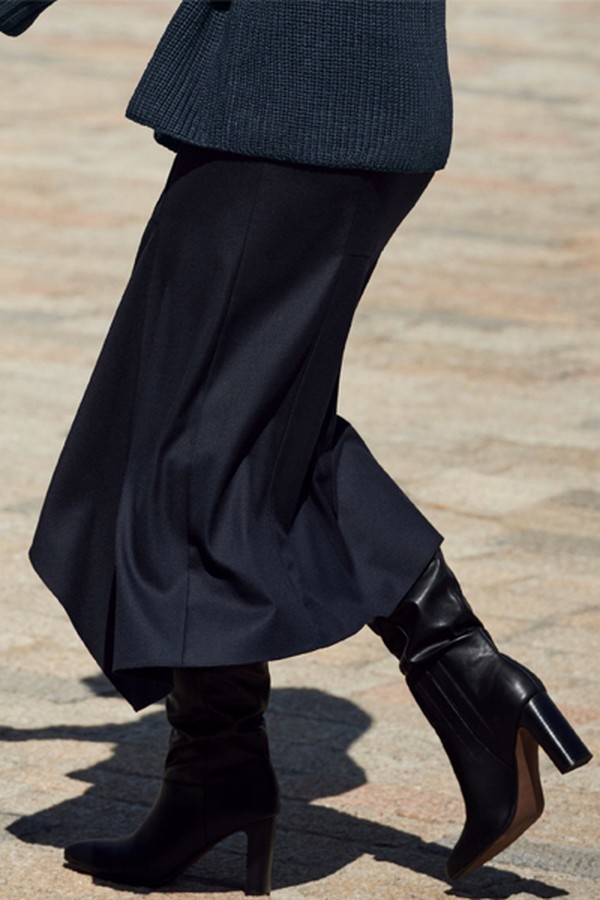 Navy Emma Willis Asymmetric Skirt