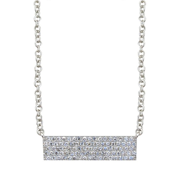 White Bar Necklace