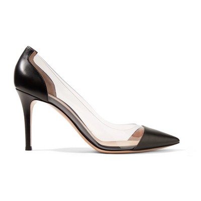 Plexi 85 Leather & PVC Pumps from Gianvito Rossi