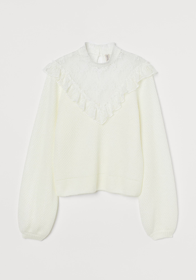 Lace-Detail Jumper from H&M 