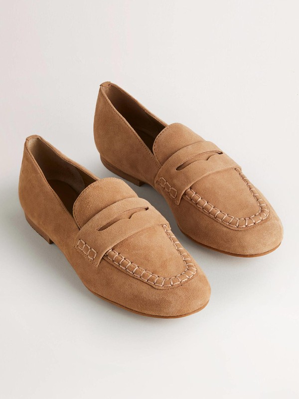 Suede Penny Loafers