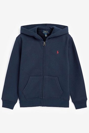 Cotton Fleece Zip-Up Logo Hoodie from Polo Ralph Lauren