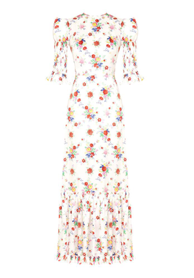 The Gloaming Floral Silk Maxi Dress