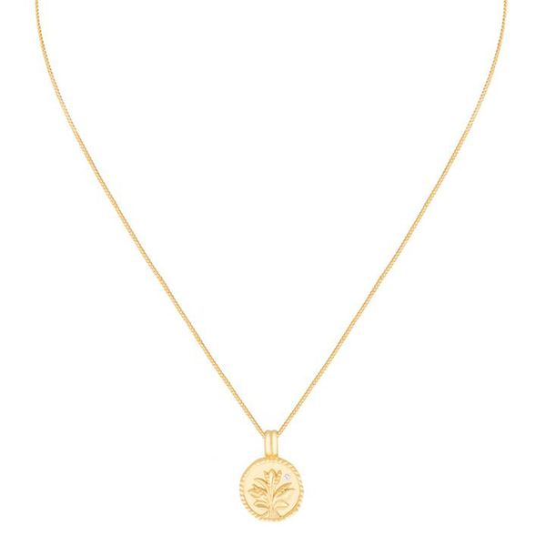 Blossom Coin Pendant Necklace from Astrid & Miyu