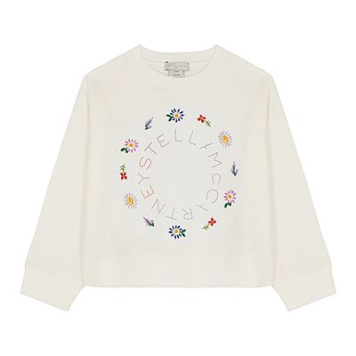 Floral Embroidered Cotton Sweatshirt from Stella McCartney