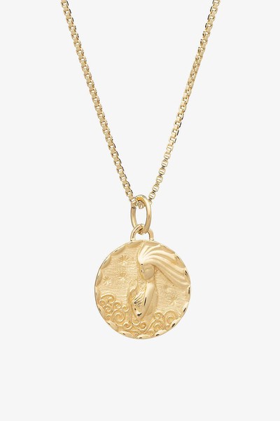 Zodiac Coin Aquarius Necklace  from Rachel Jackson