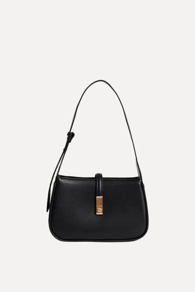 Lock Detail Shoulder Bag  from Marks & Spencer 