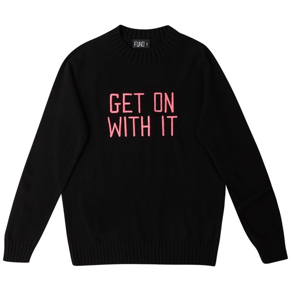 Bespoke Embroidered Get On With It Jumper