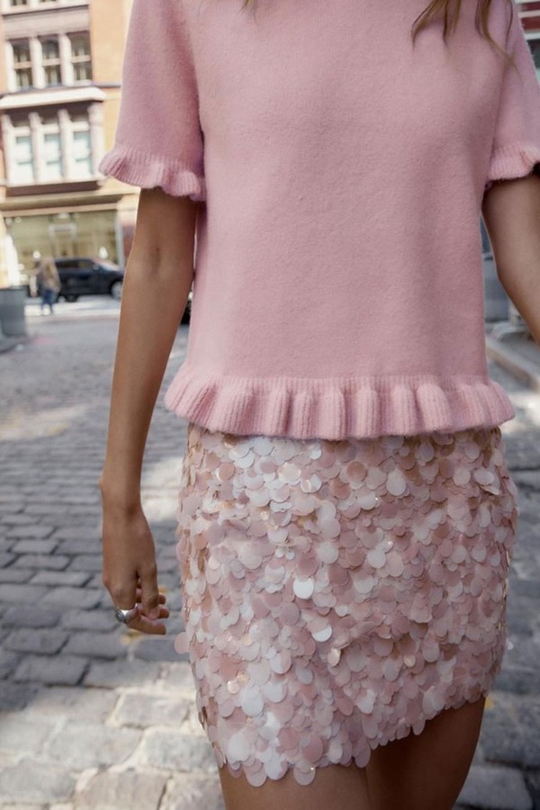 Sequinned Miniskirt