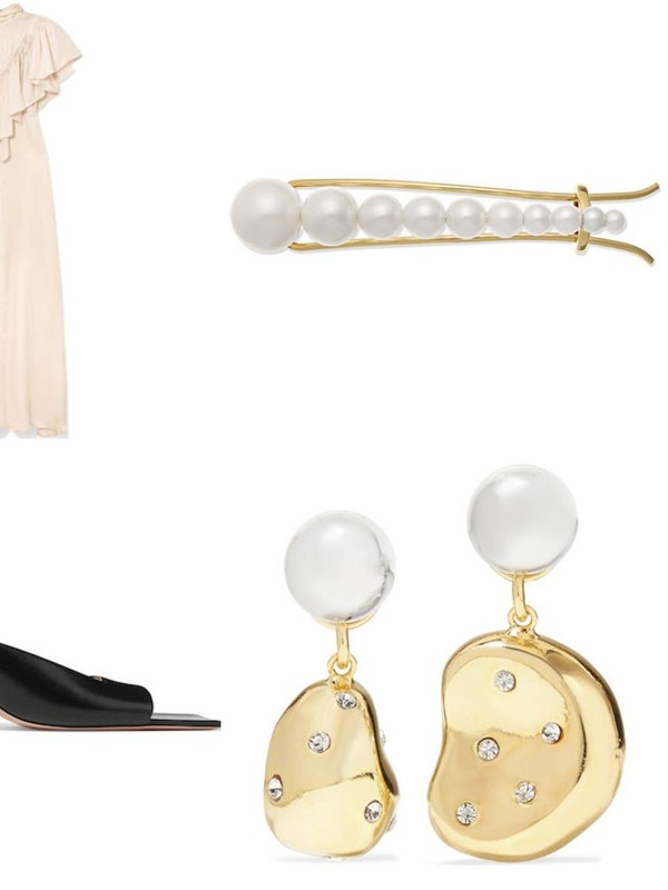 Debit/Credit: How To Style A White Ruffle Gown